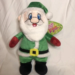 Plush NWT Bright Green Suited Santa Claus Christmas Sugar Loaf Kellytoy - Picture 1 of 6