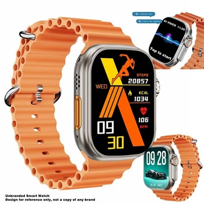 Reloj Inteligente Frecuencia Cardíaca Presión Arterial Rastreador de Ejercicios para Hombres Mujeres Android IOS Foto 1 de 4