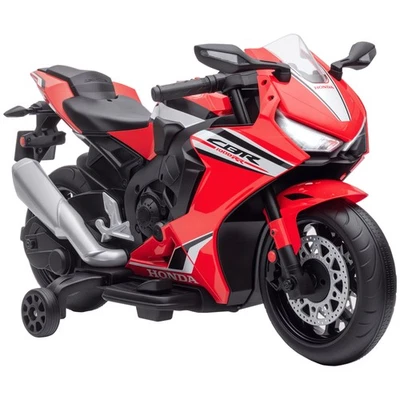 HOMCOM Honda Licensed 6V Kids Electric Motorbike Ride On Car for 3-5 Years Red - Image 1 of 4