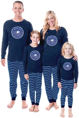Peanuts Family Snoopy I Need My Space 2 Piece Unisex Sleep Pajama Set - Image 1 of 4