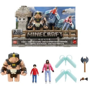 A Minecraft Movie A Well-Crafted Escape Action Figure 3 Pack Playset New Sealed - Picture 1 of 5