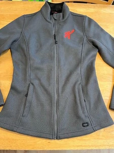 OGIO Grit Fleece Damen Jacke dunkelgrau robuste Struktur Fleece gefüttert Gr. S Logo - Bild 1 von 16