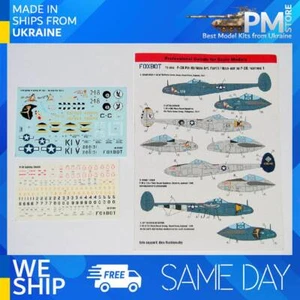 Foxbot 72-066 - 1/72 Lockheed P-38 Lightning Pin-Up Nasenkunst, Teil I, Aufkleber - Bild 1 von 12