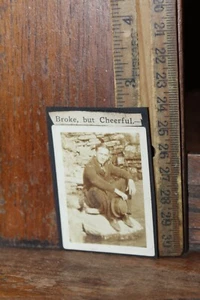 Circa 1930 Campbell County Tennessee Photo Handsome Man Broke Cheerful - Picture 1 of 2