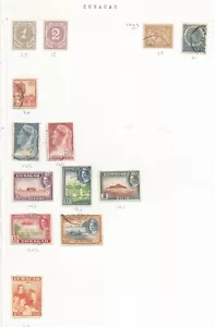 Curacao mint and used selection on album page - Picture 1 of 1