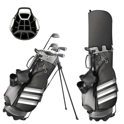 14 Way Top Dividers Golf Stand Bag w/Stand 6 Pockets, Dual Strap Rain Hood - Image 1 of 4