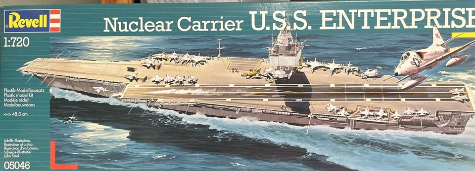Revell 1/720 scale Nuclear Carrier USS Enterprise sealed new - Image 1 of 1