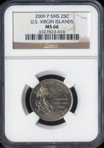 2009-P U.S. Virgin Islands Quarter NGC MS66 SMS Quality - Picture 1 of 2