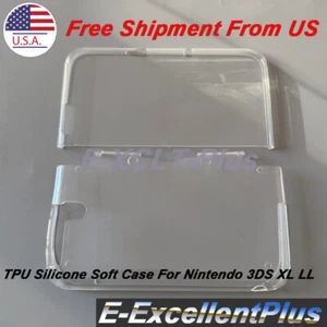 Custodia protettiva silicone TPU trasparente morbida per vecchia Nintendo 3DS LL Old 3DS XL - Foto 1 di 8