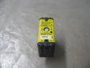 NUEVO BUSS CUBE TCF10 DOBLE ELEM TIME DELAY CUR LIMIT FUSIBLE 10A 600VAC 300VDC P9606 - Imagen 1 de 3