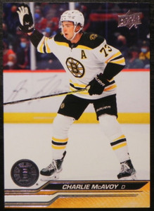 2023-24 23/24 Upper Deck Series 1 #14 Charlie McAvoy Boston Bruins