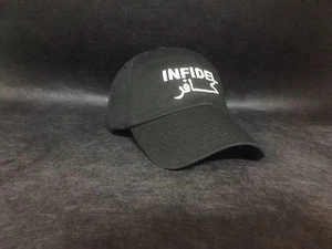 Armed Infidel Cap Black w/White Rifle Weapon Pistol Firearm Military  - Picture 1 of 4