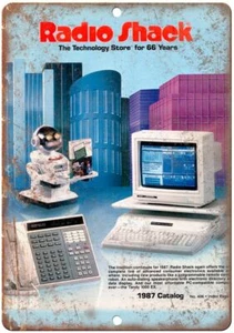 Radio Shack 1987 Electronics Catalog Cover Vintage Reproduction Metal Sign D38 - Picture 1 of 2