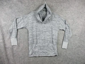 Athleta Batwing Robin Sweater Womens Small Gray Pullover Cowl Neck Sweatshirt - Picture 1 of 13