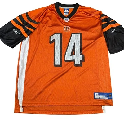 Camiseta deportiva vintage Reebok NFL Cincinnati Bengals Andy Dalton #14 naranja XXL Foto 1 de 4