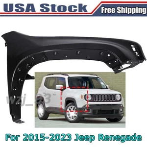 Fender For 2015-23 Jeep Renegade Front Right Primed Steel with Molding Hole - Picture 1 of 12