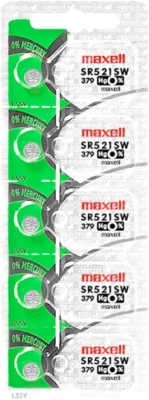 10 Maxell 379 SR521SW V379/ R521 Silver Oxide Watch Batteries Exp 2028 FREESHIP* - Image 1 of 2