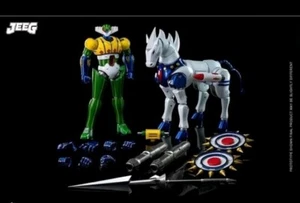 Jeeg Robot Kotetsu con cavallo set King Arts. Nuovo. In Brown Box. - Foto 1 di 4
