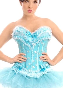 Trashy Lingerie Ballerina Lace Star Corset Top Cosplay Costume Fairycore XL - Picture 1 of 10