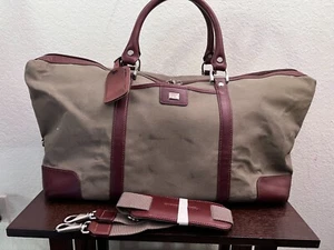 Cutter & Buck Canvas & Leder Weekender Seesack Overnighter Reisetasche - Bild 1 von 12