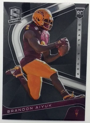2020 Panini Chronicles Draft Picks Spectra Brandon Aiyuk Rookie RC #7 - Image 1 of 4