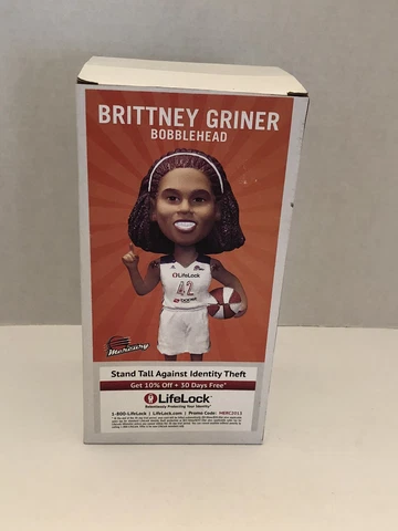 2013 Brittney Griner  bobblehead doll Phoenix Mercury WNBA Promo New in box Cover