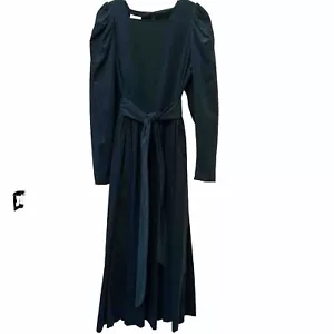 Vintage 90' Laura Ashley Hunter grün Feincord Gürtel Kleid Cottagecore Damen 10 M6 - Bild 1 von 20