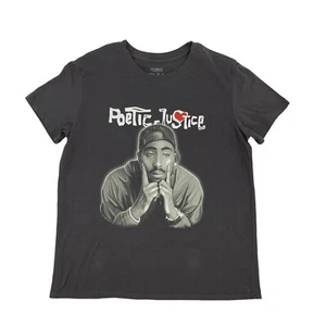 Hybrid Poetic Justic T Shirt Womens L Large Short Sleeve Tupac Shakur Movie Tee - Picture 1 of 6