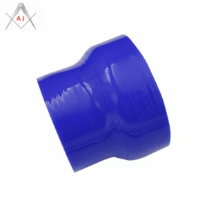 ID 2.25" to 3'' 57mm/76mm Silicone Straight Reducer Intercooler Turbo Hoses Blue - Imagen 1 de 4