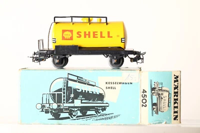 Märklin H0 4502  Kesselwagen Shell  gelb in OVP hellblau  (286230) #90# - Bild 1 von 4