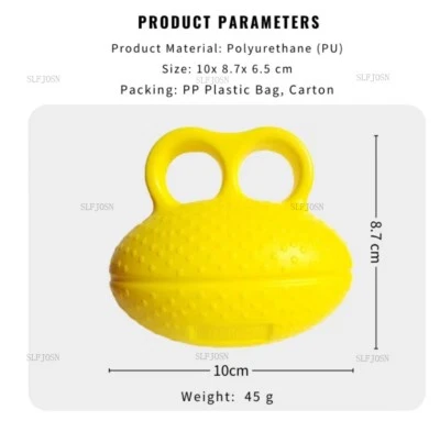 Ejercitador de dedos bola mano muñeca fortalecer agarre terapia alivio apretar entrenador Foto 1 de 4