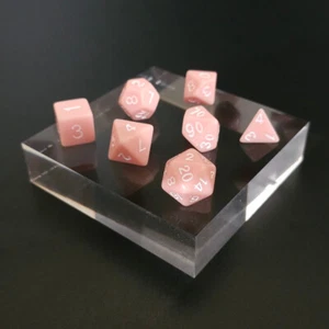Juego completo de dados - Flor de cerezo - D4 a D20 - Mazmorras y dragones - D&D - Imagen 1 de 1