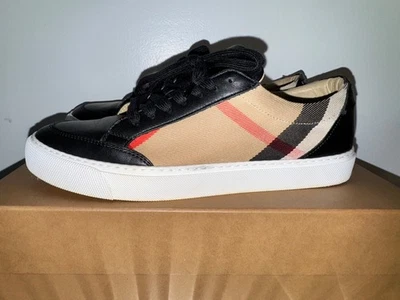 Tênis Burberry Vintage Check - Preto/Bege - Tamanho 38/8 - Imagem 1 de 4