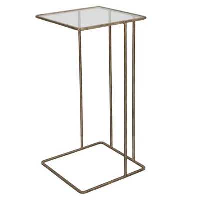 Uttermost 25066 Cadmus 12"W Hand Forged Iron Side Table - Gold - Image 1 of 4