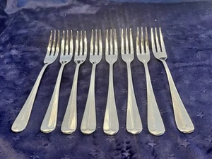 Set Of 8 Supreme Cutlery TRENT Dinner Forks 18/8 Stainless ~ Towle Company - Picture 1 of 4