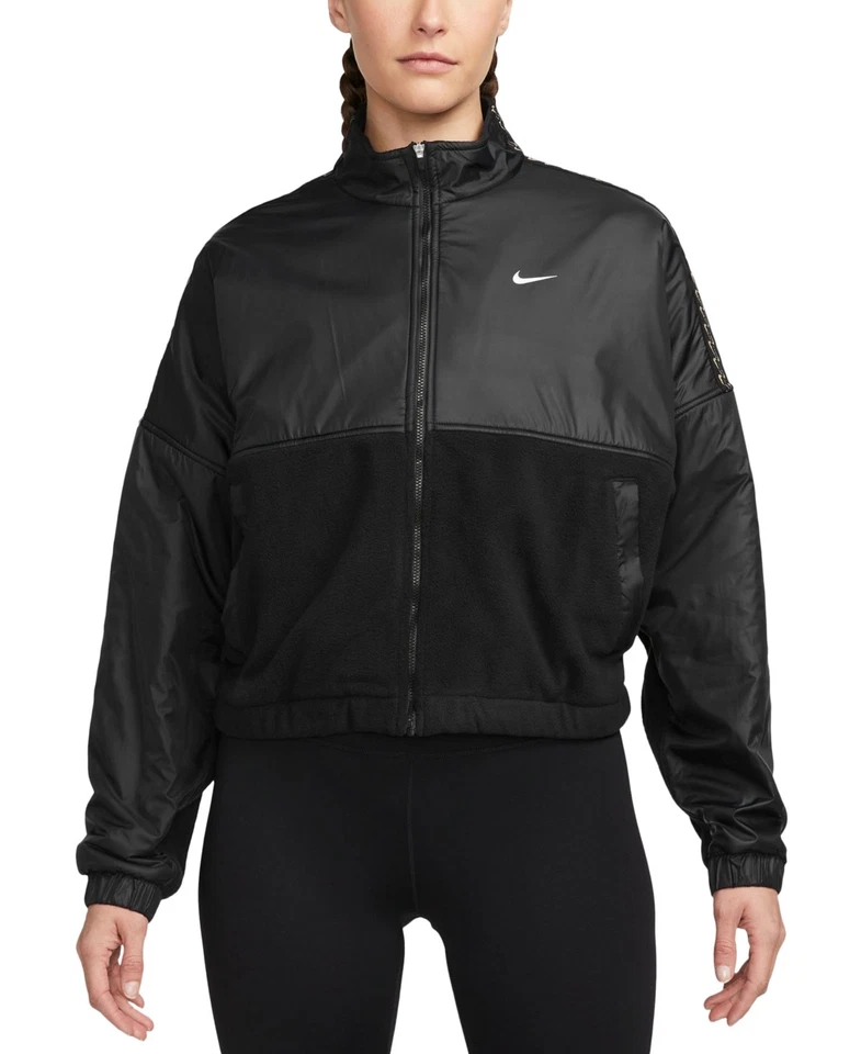 Chaqueta Nike Cremallera Completa Negra/Blanca Tecnología Therma-FIT, XL Foto 1 de 1