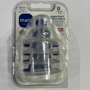 MAM Bottle Nipples Extra Slow Flow Nipple Size 0 for Newborn Babies and Older - Picture 1 of 1