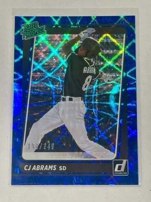 2021 Panini Donruss - Rated Prospects C.J. Abrams #RP9 Blue /249 (RC) - Image 1 of 2