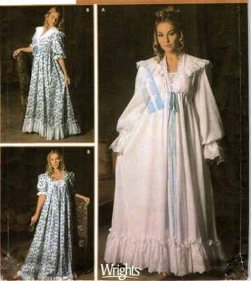 Simplicity 5188 pattern uncut size XS to M Victorian nightgowns - Image 1 of 2