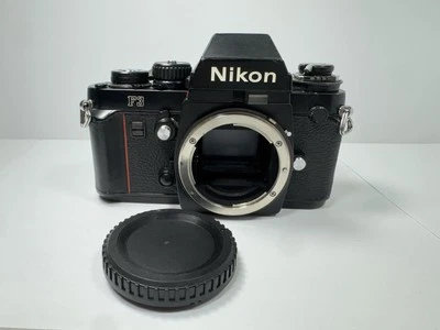 Nikon F3 35mm Film SLR Camera Body, Black with DE-2 Prism Finder - Tested - Image 1 of 4