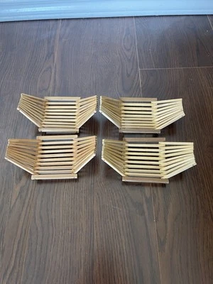 Поднос для сервировки суши лодки тарелка для суши дисплей морепродуктов бамбуковая лодка лот из 4 - Изображение 1 из 4