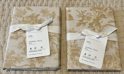 NUEVO CON ETIQUETAS Pottery Barn LENA MEDALLÓN SHAMS Estándar NUEVO Foto 1 de 2