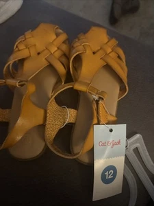 Sandalias Ella con correa al tobillo para niñas pequeñas coñac - Cat & Jack - TALLA 12 nuevas 🤗G8 - Imagen 1 de 3