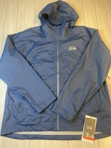 Mountain Hardwear Jacket Wind Breaker Blue Outdoor Hiking XXL NWT! - Picture 1 of 11