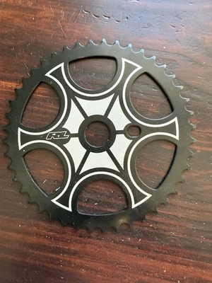 Redline BMX Steel Flight Chainwheel 44T Black For 1/8" Chain & 15/16" Bore OPC - Image 1 of 2