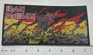 Iron Maiden The Trooper Black Border Strip woven Patch - Picture 1 of 1
