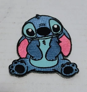 DISNEY LOUNGEFLY LILO & STITCH STITCH IRON ON SEWN ON EMBROIDERED PATCH - Picture 1 of 4