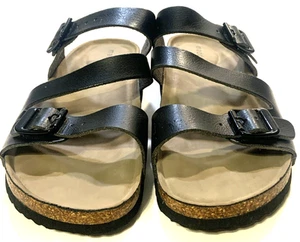Sandalias Madden Girl Brinsley Negras Talla 6 Hebilla Ajustable Plantilla de Corcho Slides - Imagen 1 de 6