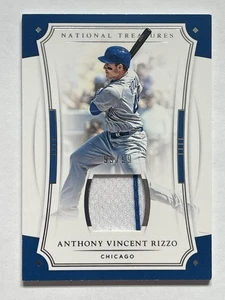Anthony Rizzo 2017 Panini National Treasures Relic /99 - Picture 1 of 2
