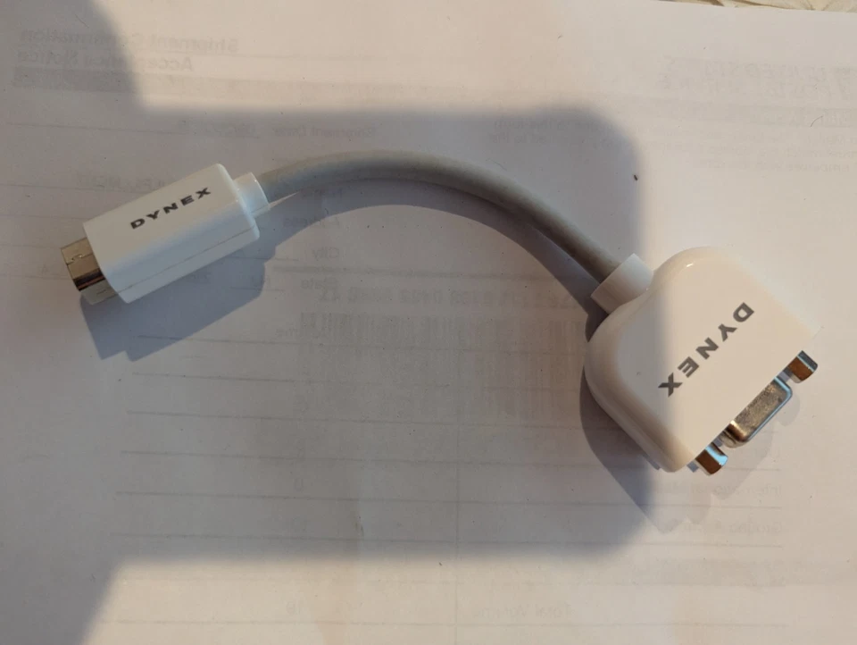 Dynex Mini DVI to VGA Adapter for Apple Notebooks DX-AP110 - Image 1 of 1